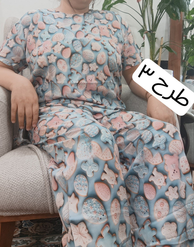 تیشرت شلوار زنانه نخی وارداتی سه بعدی