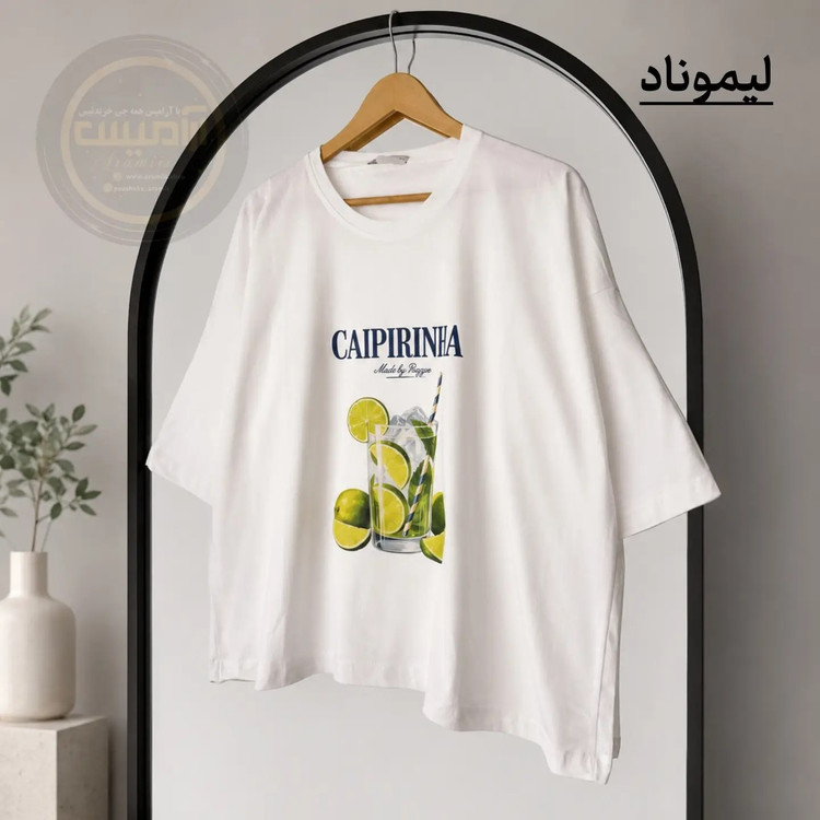 تیشرت باکسی زنانه نخ پنبه