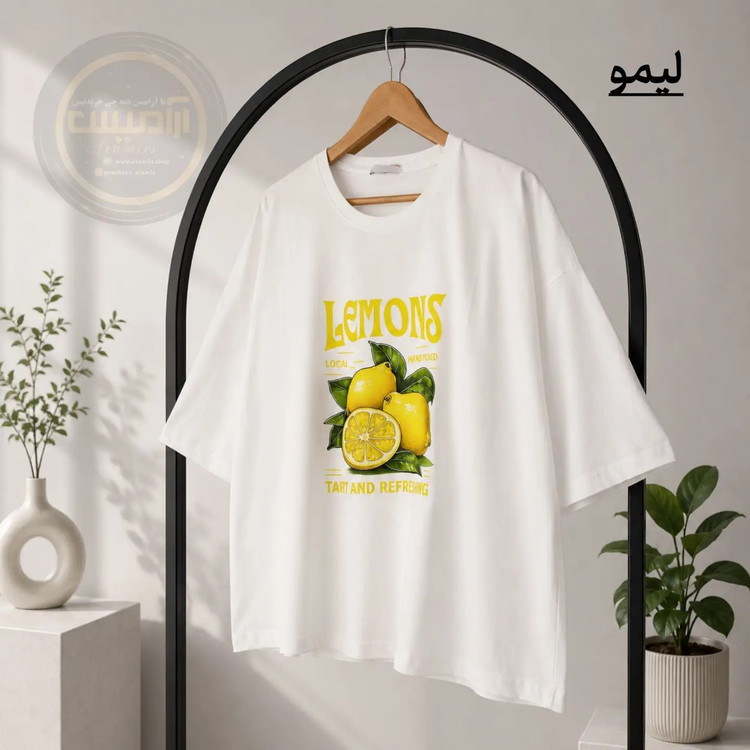 تیشرت باکسی زنانه نخ پنبه